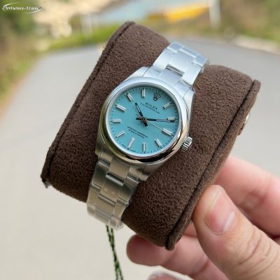 N Factory Rolex Oyster Perpetual 31mm 2232 Movement Ice Blue Luminious Blue Dial Watch